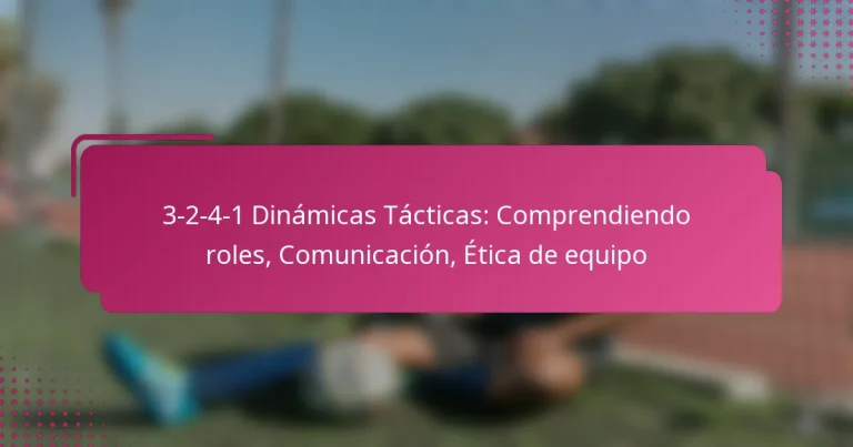 3-2-4-1 Dinámicas Tácticas: Comprendiendo roles, Comunicación, Ética de equipo