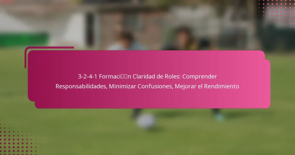 3-2-4-1 Formación Claridad de Roles: Comprender Responsabilidades, Minimizar Confusiones, Mejorar el Rendimiento